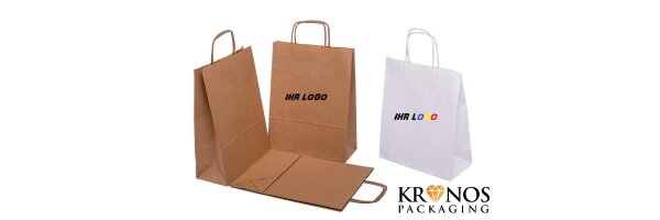 Papiertaschen bedruckt mit eigenem Logo