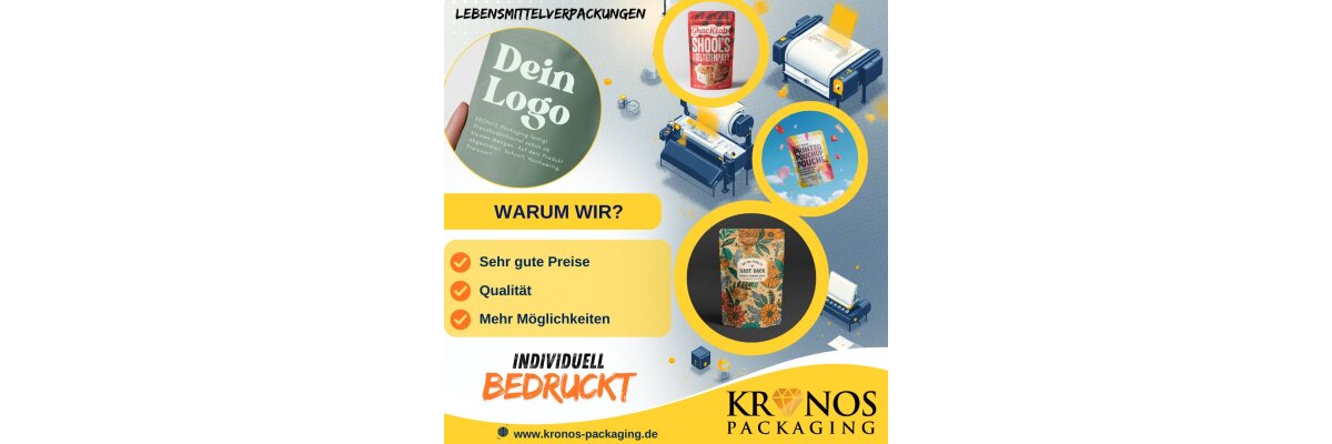 Digitalbedruckte Standbodenbeutel: So individuell wie Ihre Produkte - Standbodenbeutel für individuelle Produkte von KRONOS Packaging