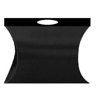 Kissenschachtel mit Griffloch Schwarz