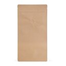 Standbodenbeutel  Kraftpapier braun mit Aromaventil 500...