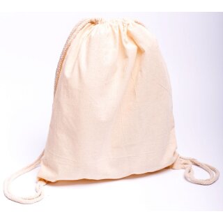 Baumwollrucksack Natur 340 x 400 mm