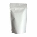 Doypack Kraftpapier Weiß mit Druckverschluss 250 ml