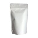 Standbodenbeutel Kraftpapier Weiß mit...