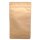 Standbodenbeutel Kraftpapier braun mit Druckverschluss mit Aluminium 500 ml