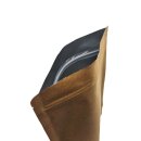 Standbodenbeutel Kraftpapier braun mit Druckverschluss mit Aluminium 1000 ml