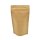 Standbodenbeutel Kraftpapier braun mit Druckverschluss mit Aluminium 1000 ml