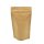 Standbodenbeutel Kraftpapier braun mit Druckverschluss mit Aluminium 2000 ml