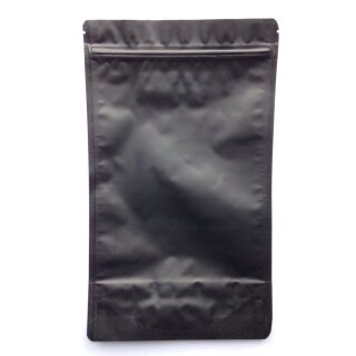 Standbodenbeutel Schwarz Matt mit Druckverschluss 750 ml