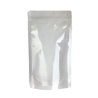 Standbodenbeutel transparent PET-PE mit Druckverschluss