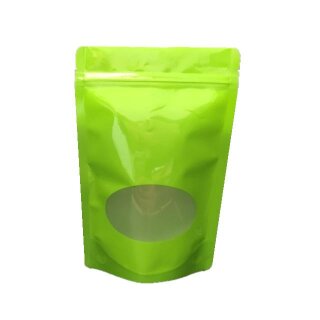 Doypack Grün mit Sichtfenster