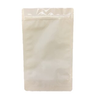 Doypack mit Druckverschluss Weiß glänzend 250 ml