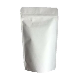 Doypack Weiß Matt mit Druckverschluss