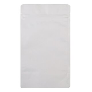 Doypack Weiß Matt mit Druckverschluss 500 ml