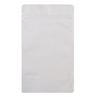 Standbodenbeutel Weiß Matt mit Druckverschluss 500 ml