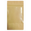 Doypack Kraftpapier mit Druckverschluss & Fenster 500 ml