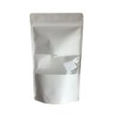 Standbodenbeutel Kraftpapier weiß mit...