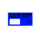 Lieferscheintaschen Lieferschein/Rechnung 235 x 130 mm BLAU