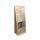 Boxpouches Flachbodenbeutel Kraftpapier braun mit Fenster für ca. 500g Füllmenge