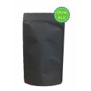 Doypack Kraftpapier schwarz ECO mit Druckverschluss 250 ml