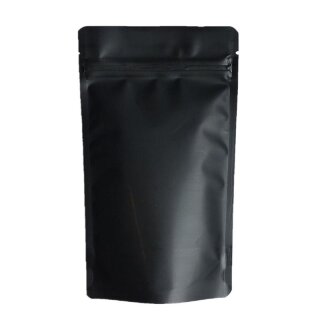 Standbodenbeutel Schwarz Matt mit Druckverschluss 3000 ml