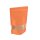 Doypack Kraftpapier orange mit Druckverschluss & Fensterstreifen 250 ml