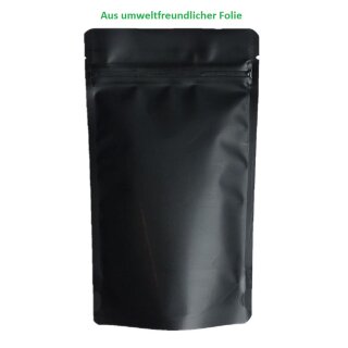 Doypack Kraftpapier Schwarz Green PE