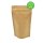 Standbodenbeutel ECO Kraftpapier braun mit Druckverschluss ohne Aluminium 750 ml