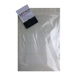 LDPE Druckverschlussbeutel mit Kängurutasche transparent 50µ 180x250+230mm