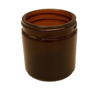 Glastiegel 120ml braun