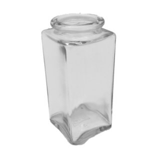 Gewürzglas 100ml, weiß (Klarglas), mit Presskorken 