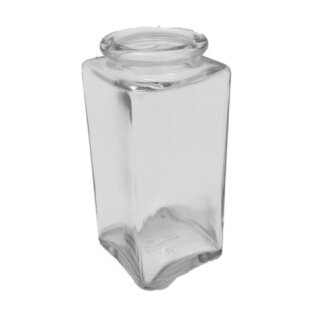 Gewürzglas lang 100ml weiß (Klarglas)