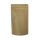 PLA Standbodenbeutel Kraftpapier braun mit Druckverschluss