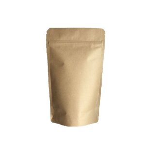 Doypack Kraftpapier braun Zuckerrohr/PE 100 ml
