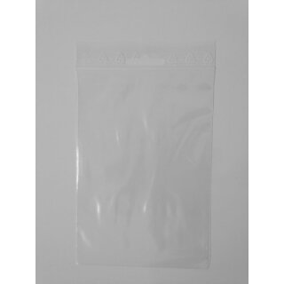 LDPE Druckverschlussbeutel mit Eurolochung 80 x 120 mm 90 µ