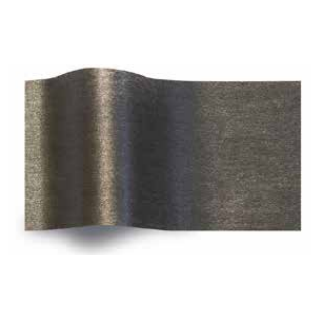 Seidenpapier Perleffekt Schwarz Silber
