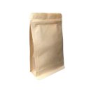 Boxpouches Flachbodenbeutel Kraftpapier braun mit...