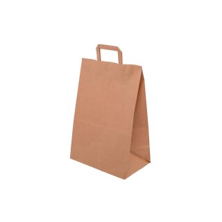 Papiertragetasche Eco Braun mit Flachhenkel 320 x 120 x 400 mm