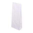 Blockbodenbeutel Kraftpapier Weiß 100 g