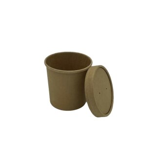 Suppenbecher ECO braun mit Deckel
