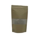 PLA Standbodenbeutel Kraftpapier braun mit...