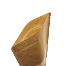 Doypack Kraftpapier braun mit Druckverschluss &...