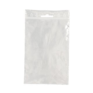 LDPE Druckverschlussbeutel mit Eurolochung 100 x 150 mm 50 µ