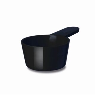 Dosierlöffel PP schwarz kurzer Griff