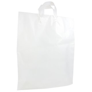 HDPE Schlaufentragetasche 22 + 10 x 30 cm Halbtransparent...