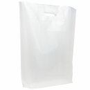 LDPE DKT Tragetaschen weiß 35 x 42 + 4/4 cm