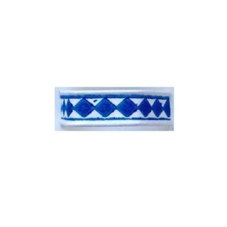 1000 x U-Clipbandverschluss 33mm Blau/Weiß