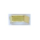 1000 x U-Clipbandverschluss 40mm Gold