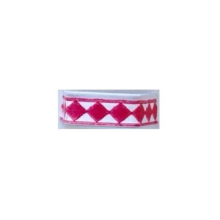 1000 x U-Clipbandverschluss 40mm Rot/Weiß