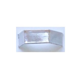 1000 x U-Clipbandverschluss 40mm Silber