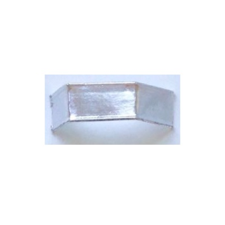 1000 x U-Clipbandverschluss 40mm Silber